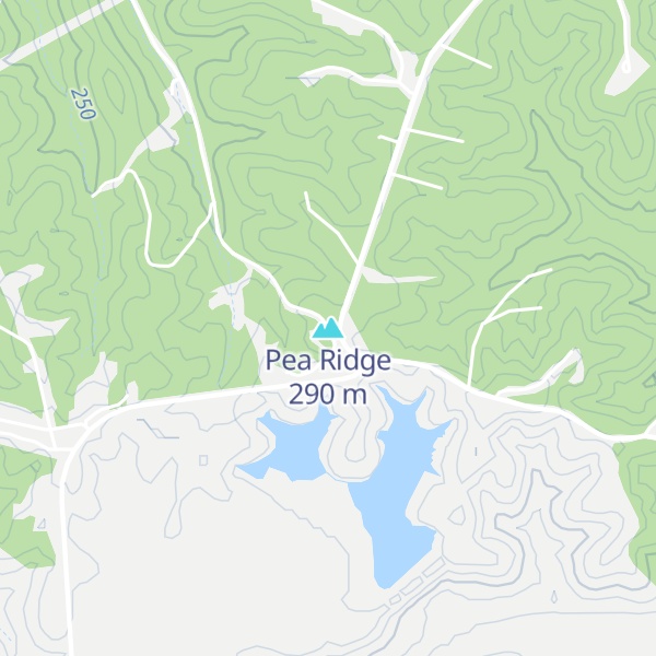 Map of Pea Ridge