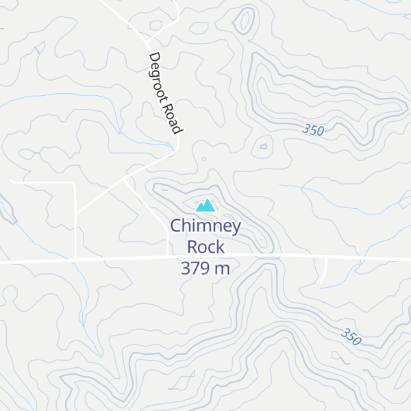 Map of Chimney Rock