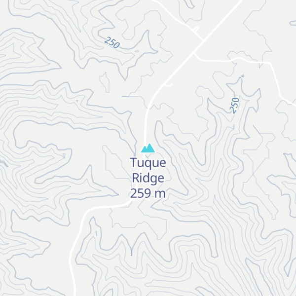 Map of Tuque Ridge