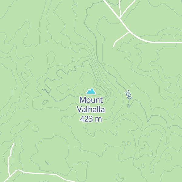 Map of Mount Valhalla