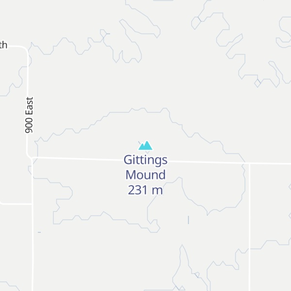 Map of Gittings Mound