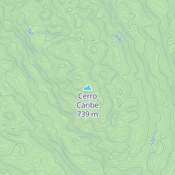 Map of Cerro Caribe