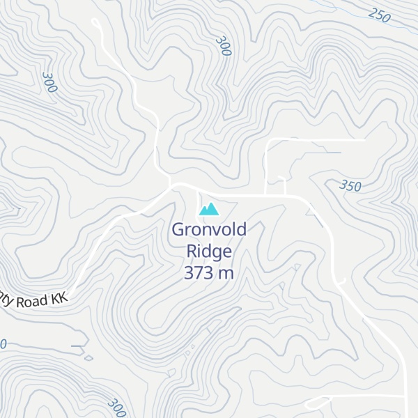 Map of Gronvold Ridge