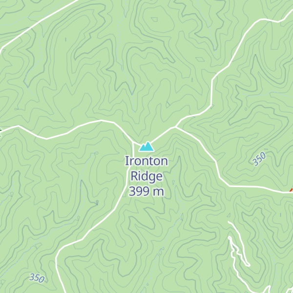 Map of Ironton Ridge
