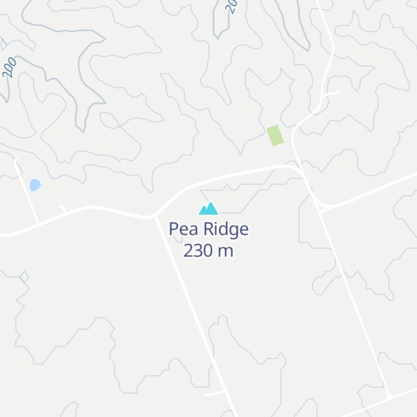 Map of Pea Ridge