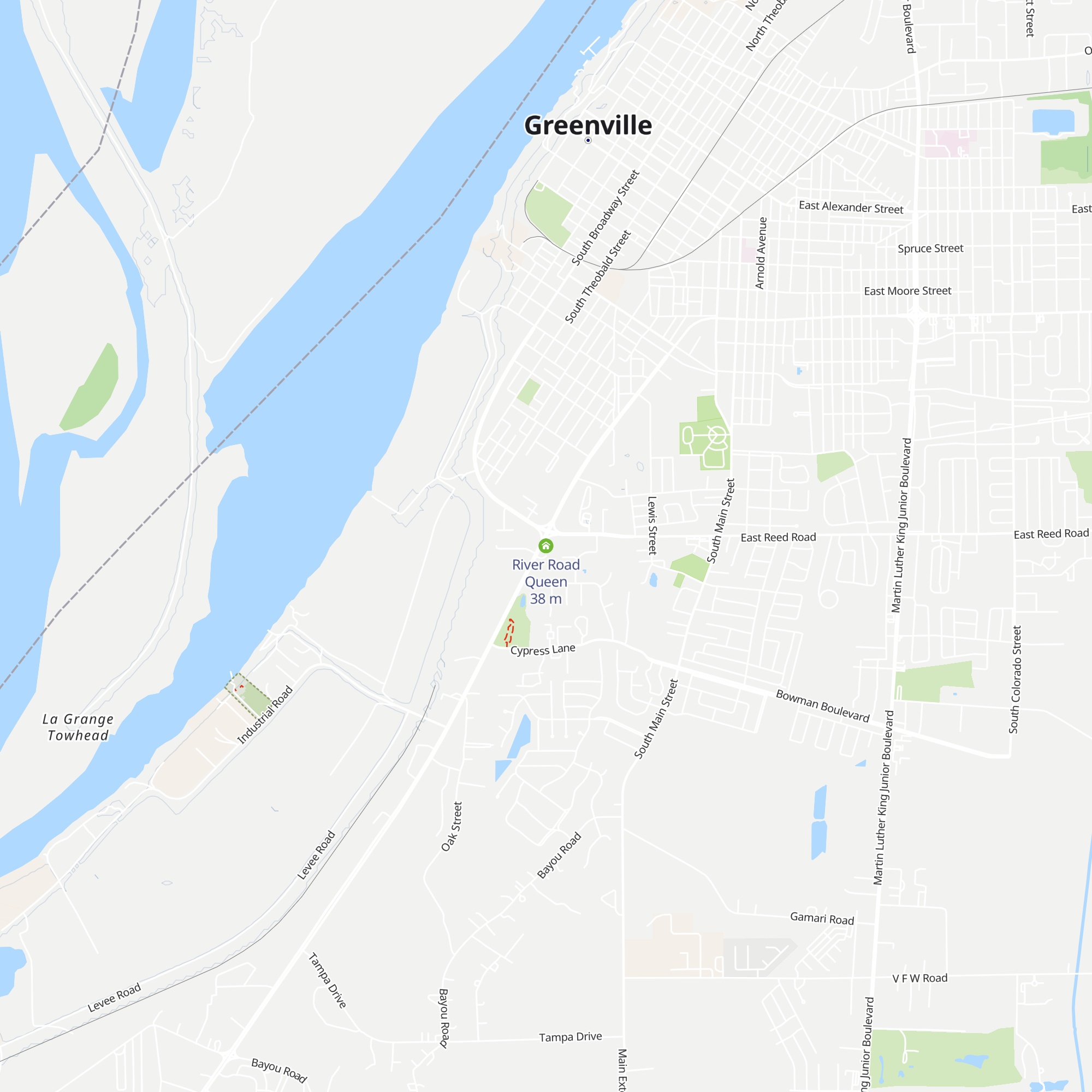 River Road Queen map