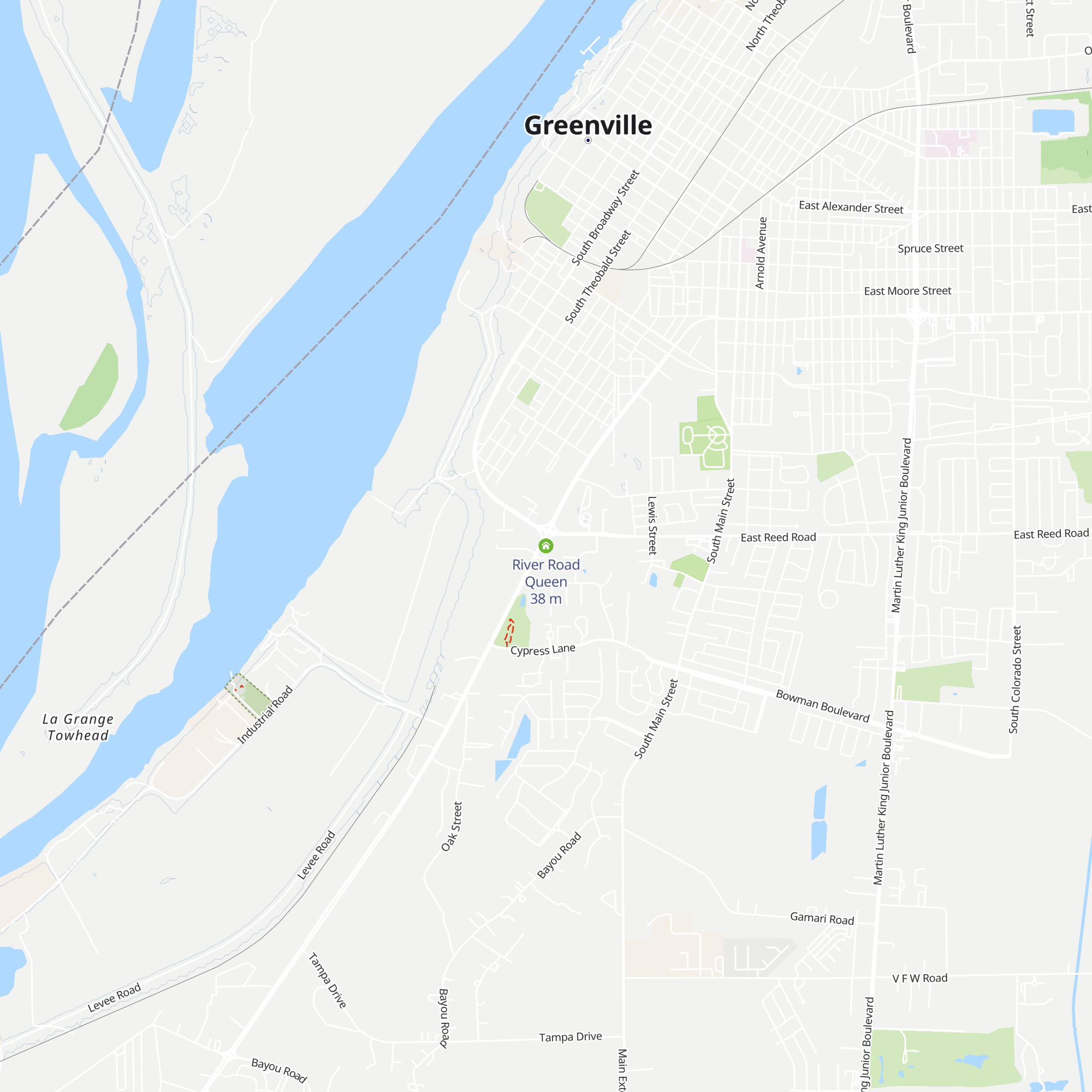 River Road Queen map