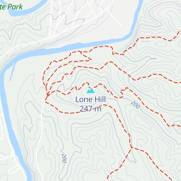 Map of Lone Hill