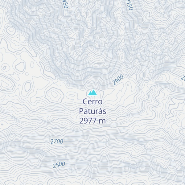 Map of Cerro Paturás
