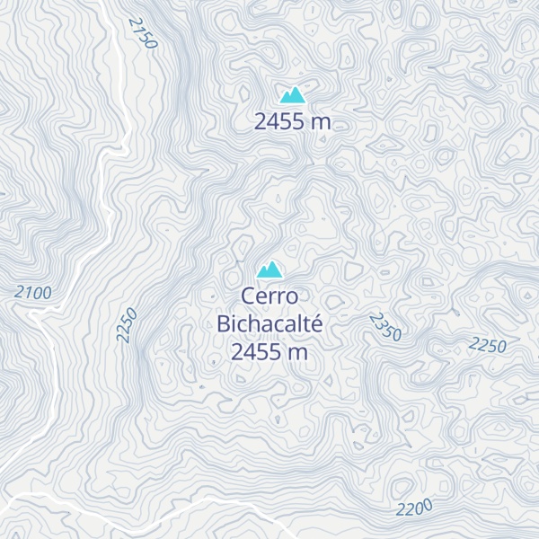 Map of Cerro Bichacalté