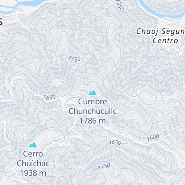 Map of Cumbre Chunchuculic