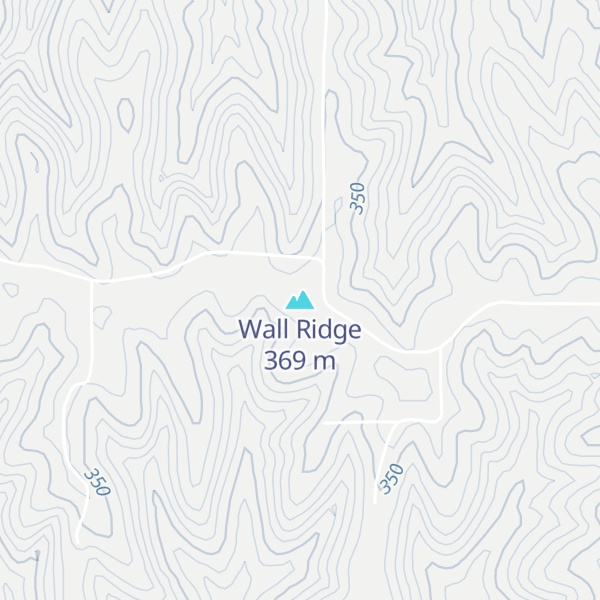 Map of Wall Ridge