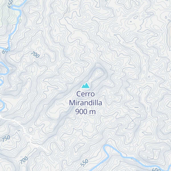 Map of Cerro Mirandilla