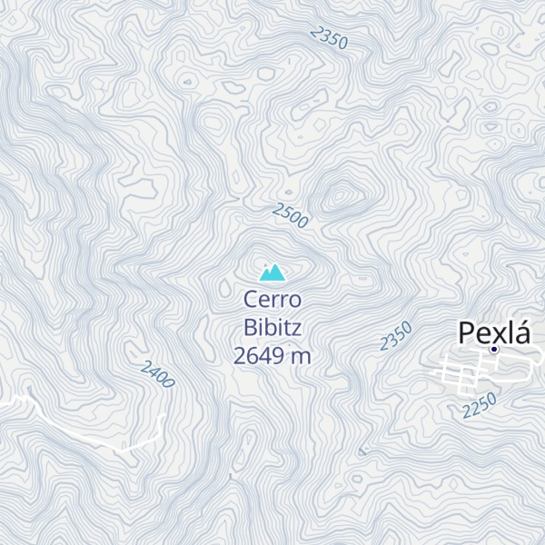 Map of Cerro Bibitz