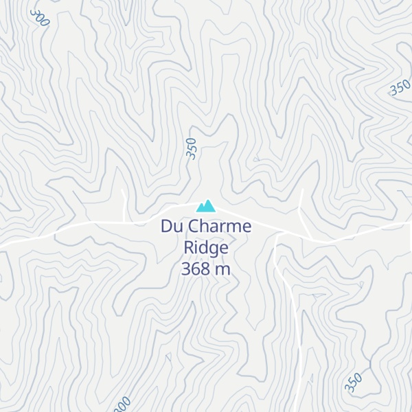 Map of Du Charme Ridge