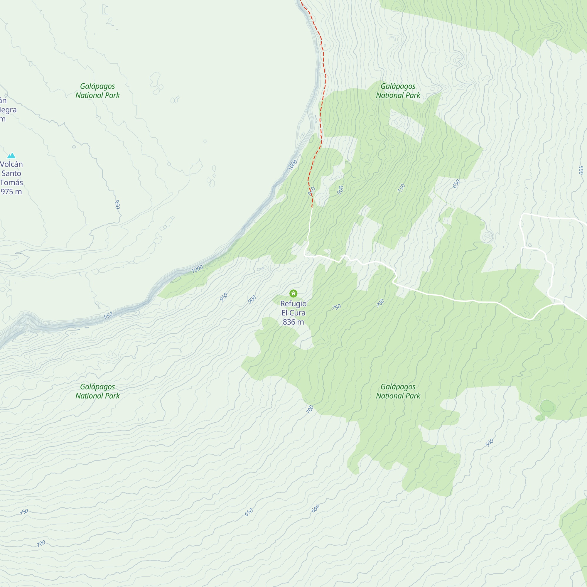 Refugio El Cura map