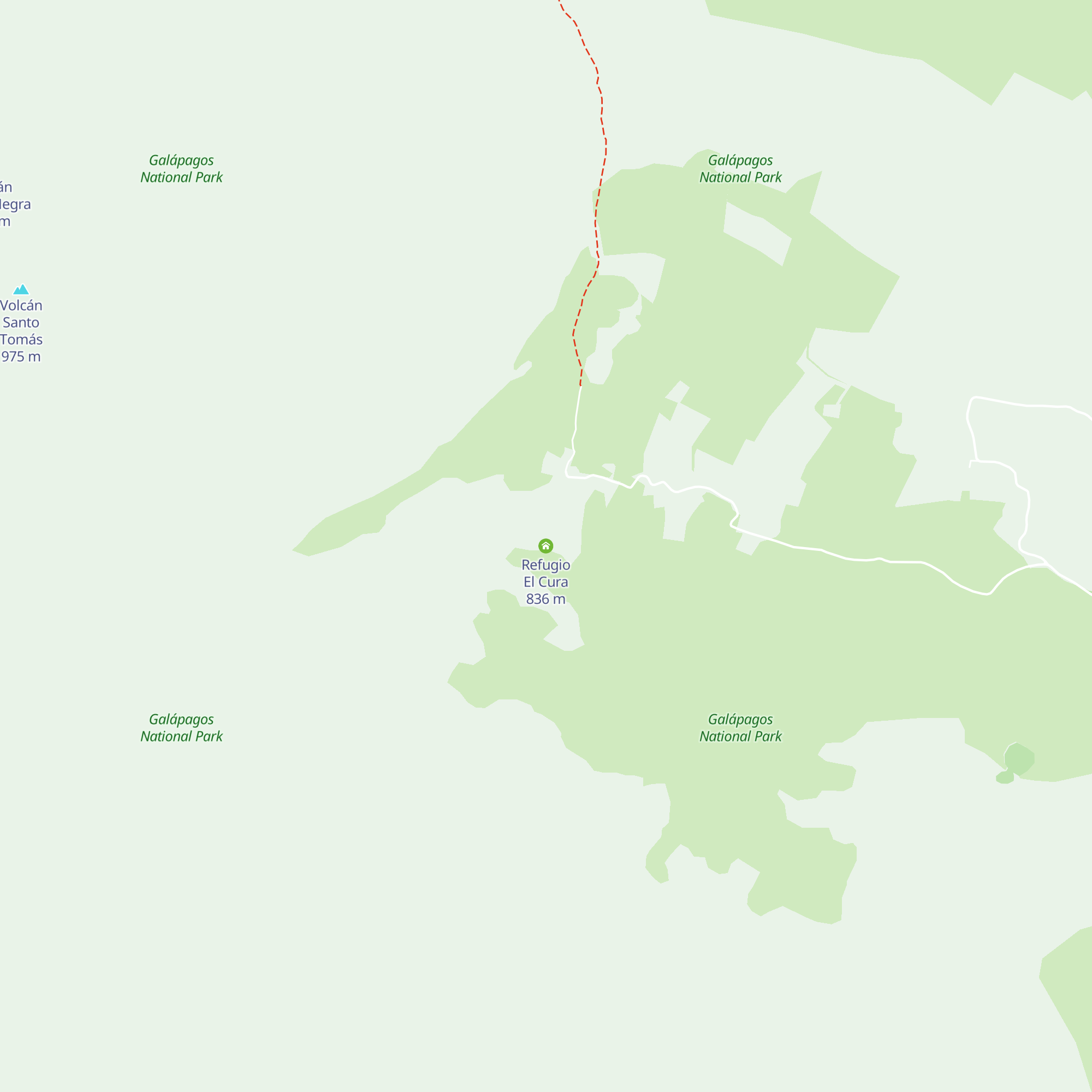 Refugio El Cura map