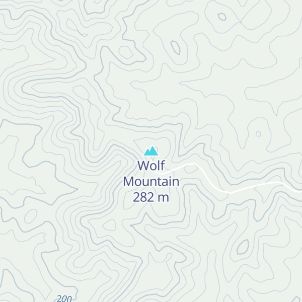 Map of Wolf Mountain