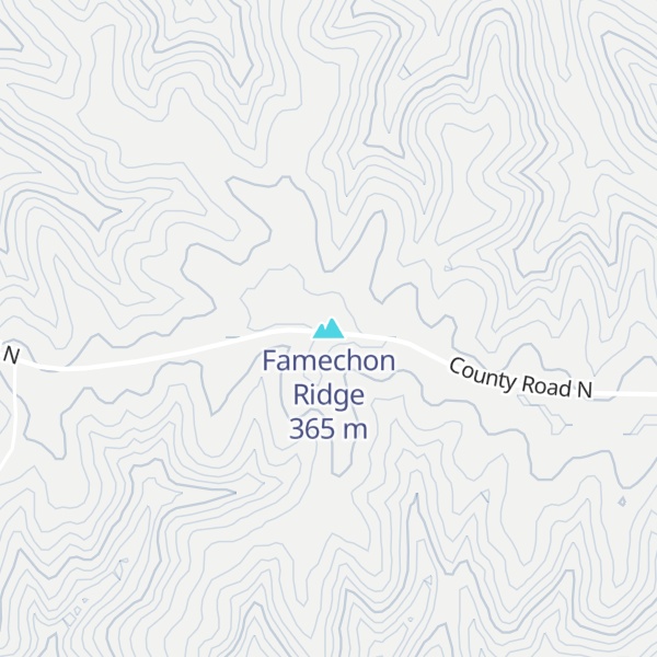 Map of Famechon Ridge