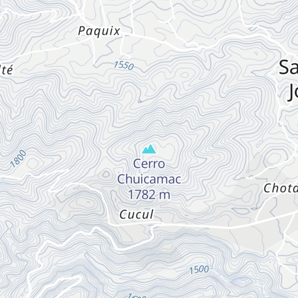 Map of Cerro Chuicamac