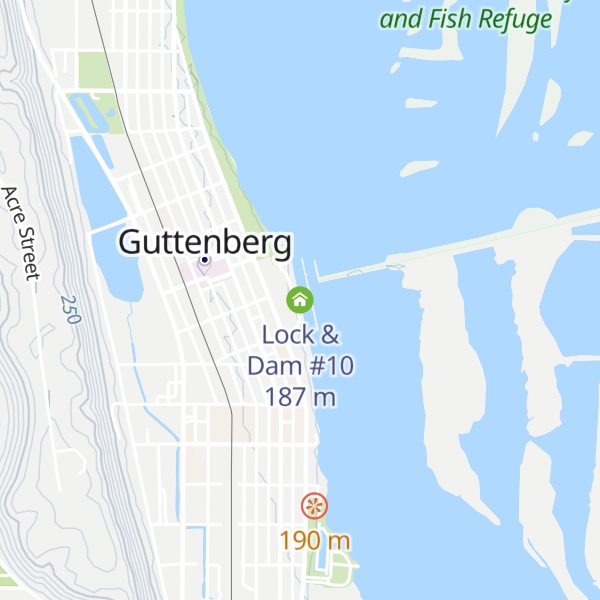 Map of Lock &Dam #10