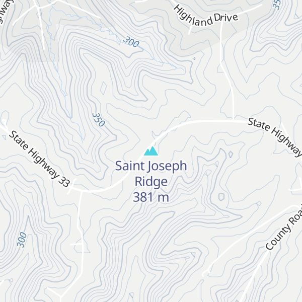 Map of Saint Joseph Ridge
