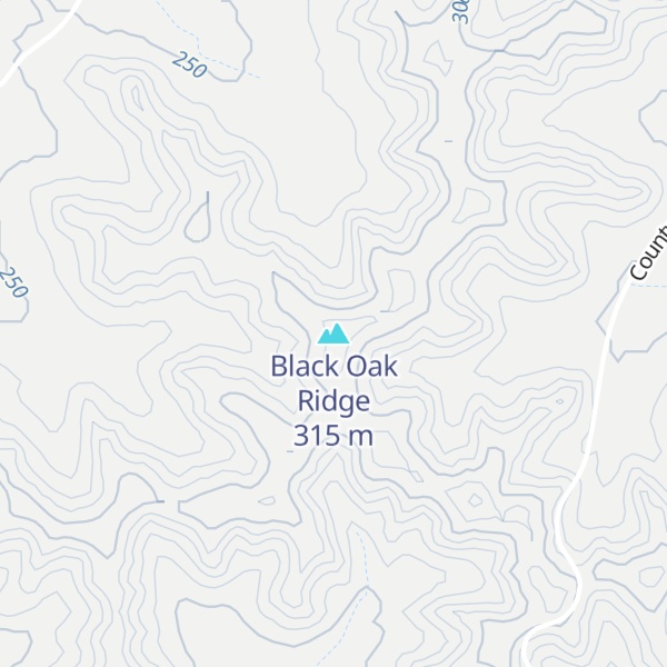 Map of Black Oak Ridge