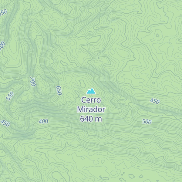 Map of Cerro Mirador