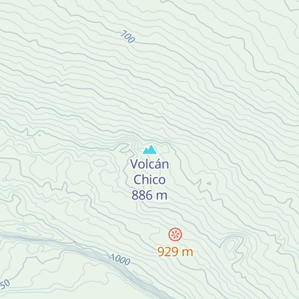 Map of Volcán Chico