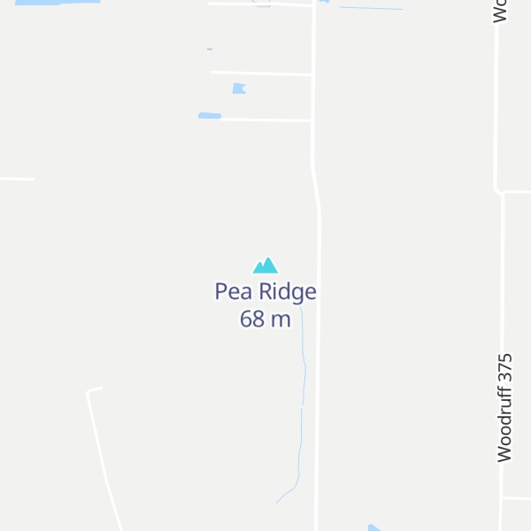 Map of Pea Ridge