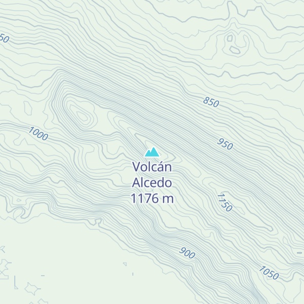 Map of Volcán Alcedo