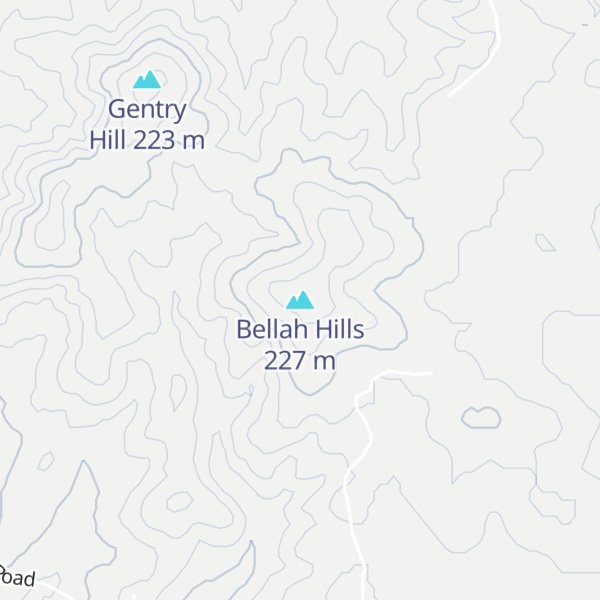 Map of Bellah Hills