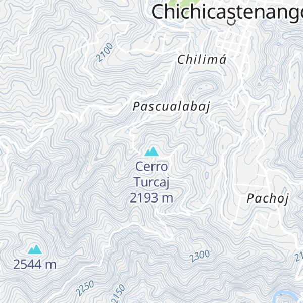 Map of Cerro Turcaj