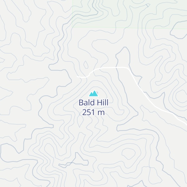 Map of Bald Hill
