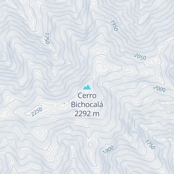 Map of Cerro Bichocalá