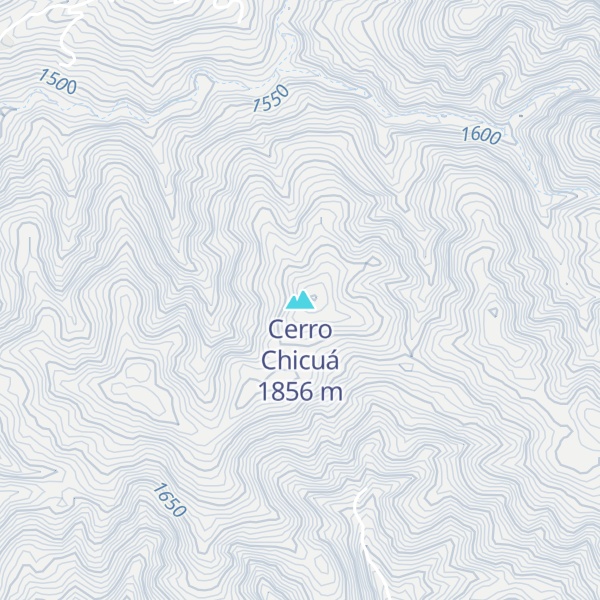 Map of Cerro Chicuá
