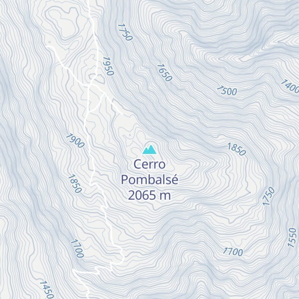 Map of Cerro Pombalsé