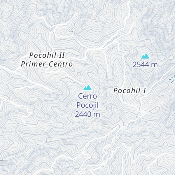 Map of Cerro Pocojil