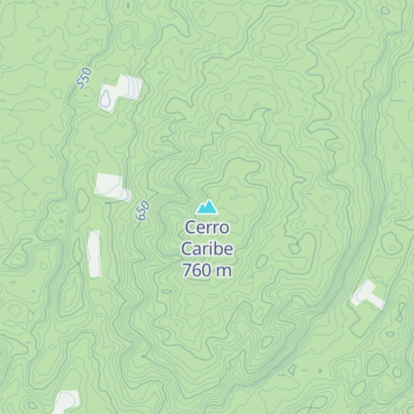 Map of Cerro Caribe