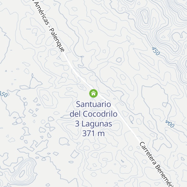 Map of Santuario del Cocodrilo 3 Lagunas