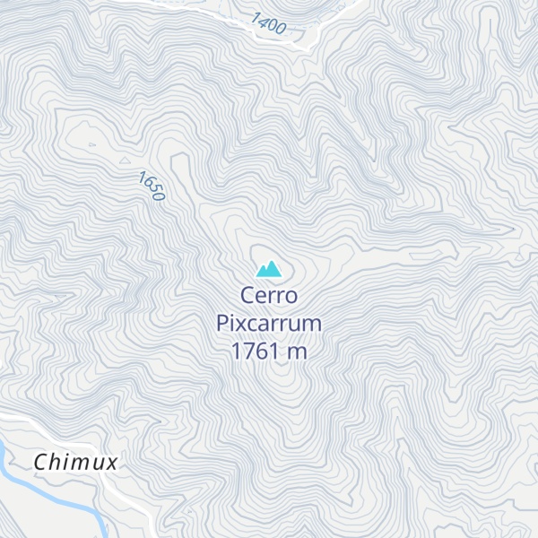 Map of Cerro Pixcarrum