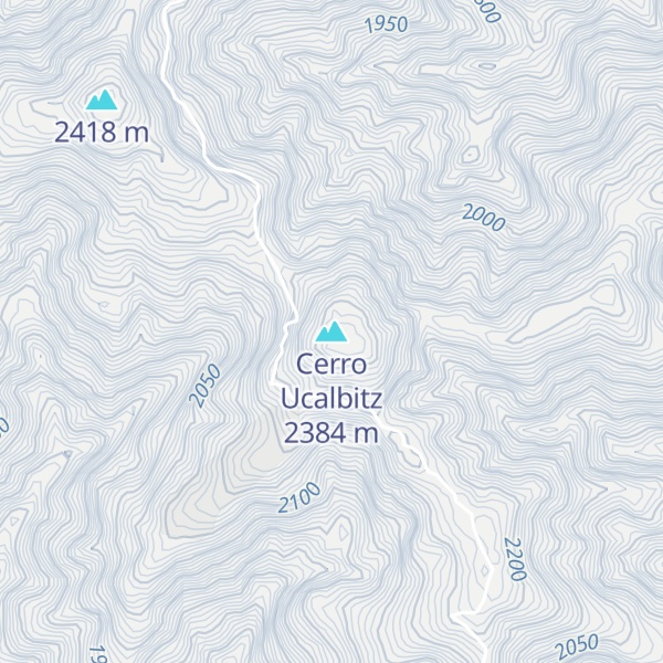 Map of Cerro Ucalbitz