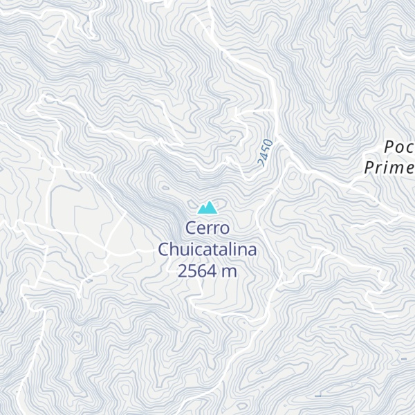 Map of Cerro Chuicatalina