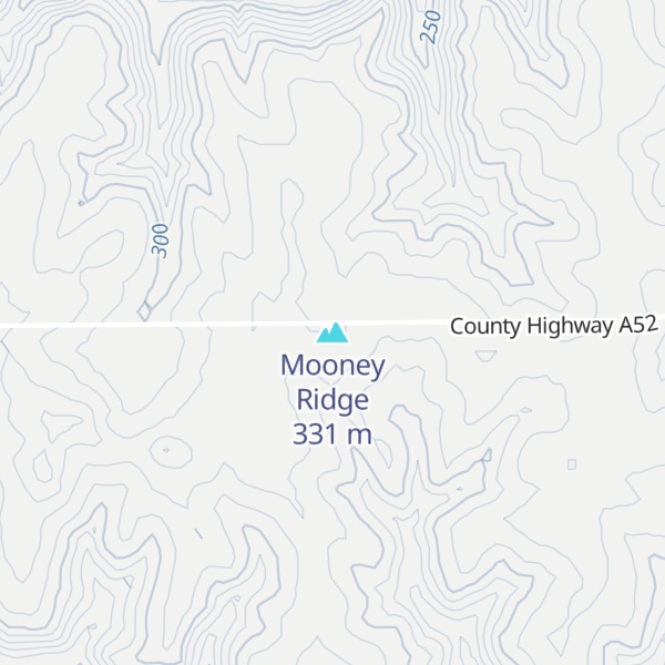 Map of Mooney Ridge