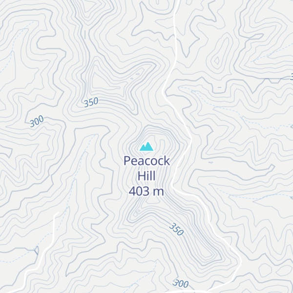 Map of Peacock Hill
