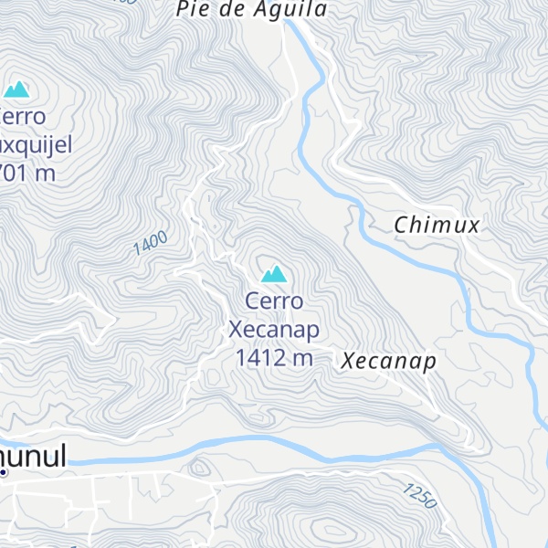 Map of Cerro Xecanap