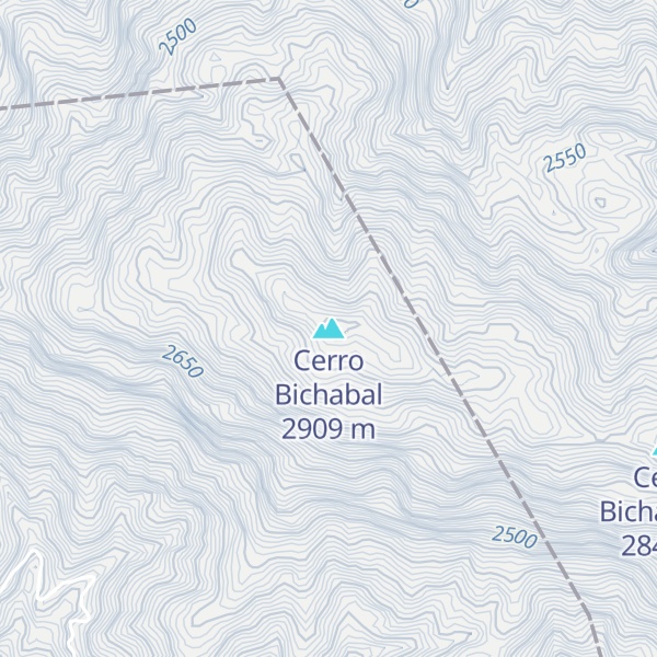 Map of Cerro Bichabal