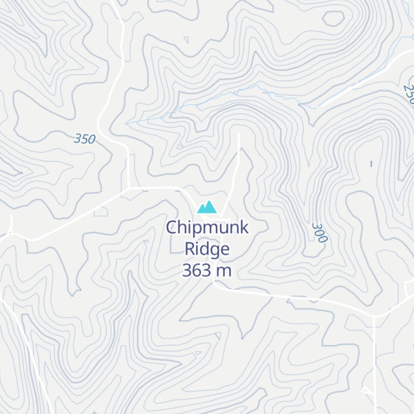 Map of Chipmunk Ridge
