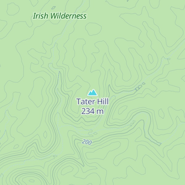 Map of Tater Hill
