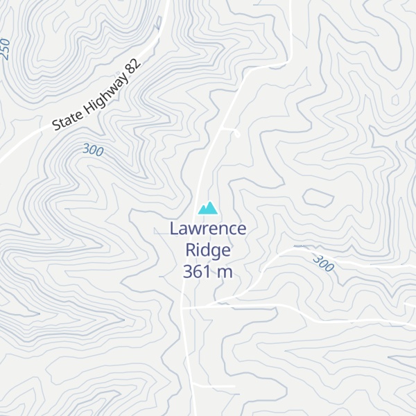Map of Lawrence Ridge